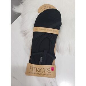 FitKicks Active Lifestyle Slippers Indoor Outdoor Women LARGE 8.5 /9.5 Shoe Yoga